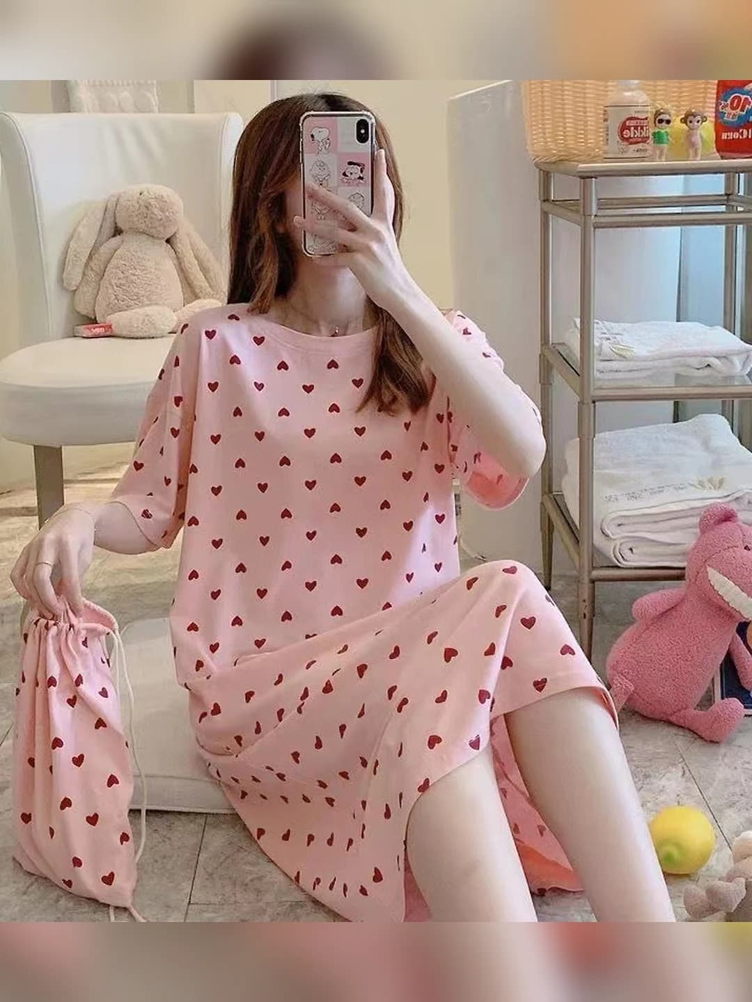 Розовый сердечко