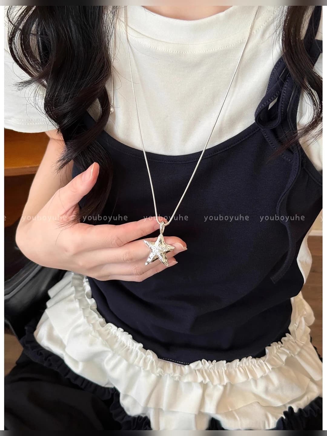Star letter slide chain