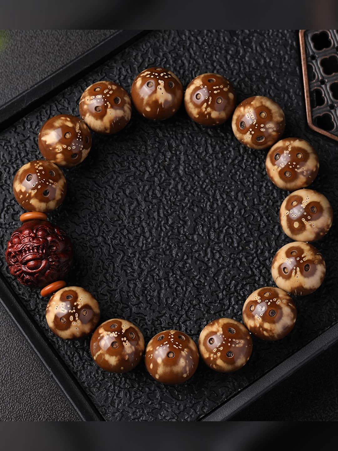 Jie Fu 16mm A класс Панда Фиолетовый Сичуаньский орех бусины
