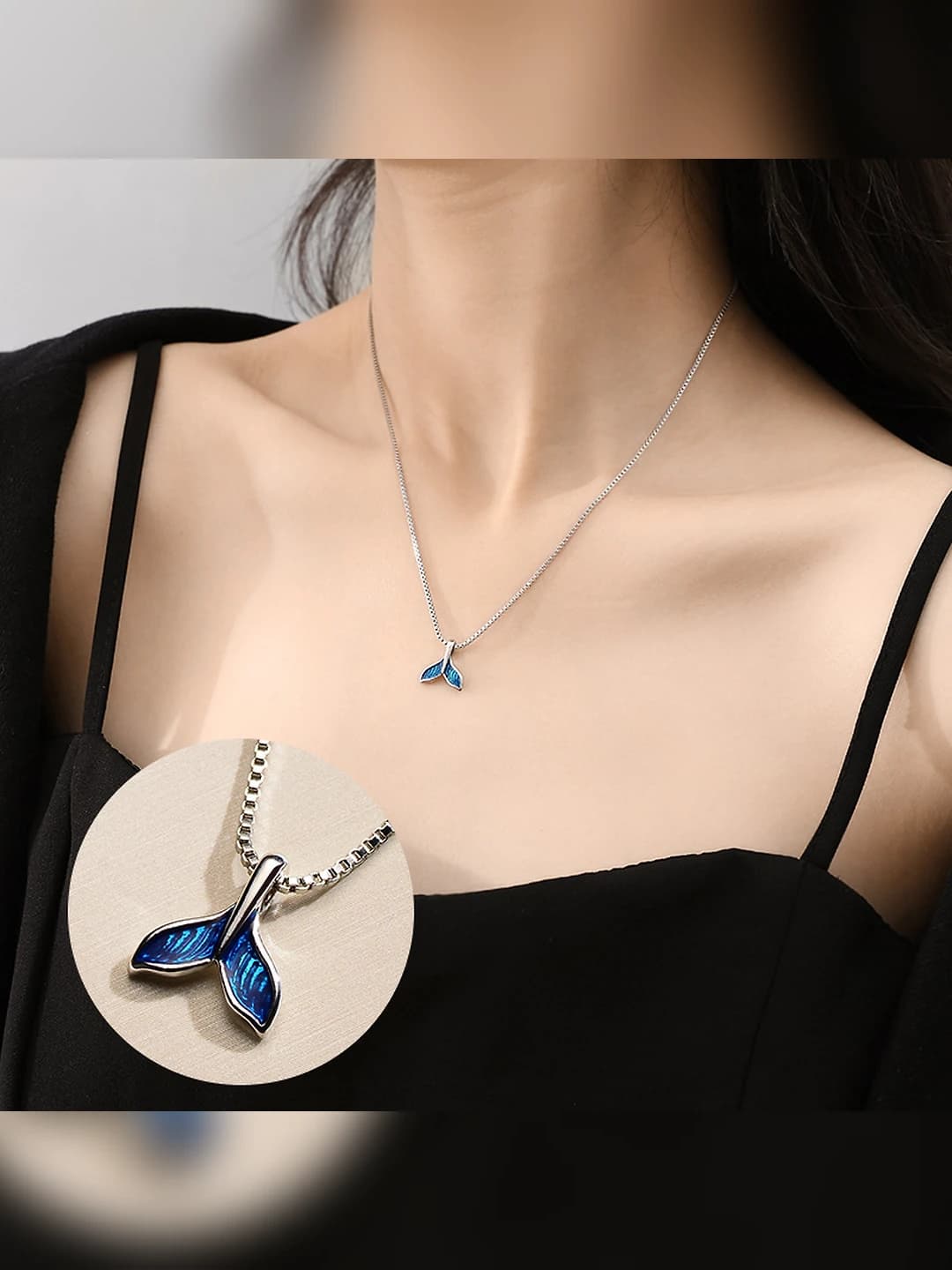 1109# Trendy fishtail necklace