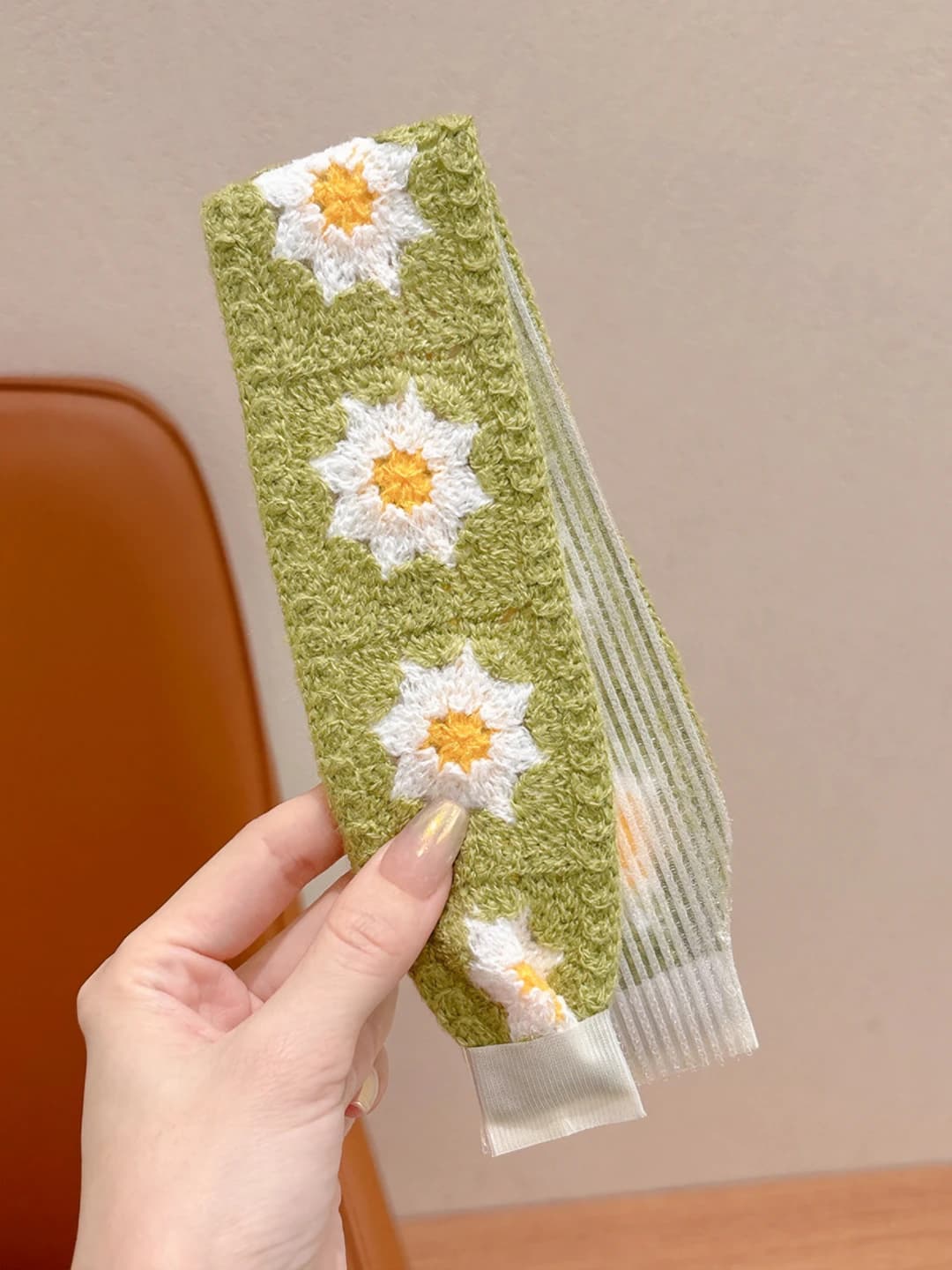 Green floral 37.5 cm