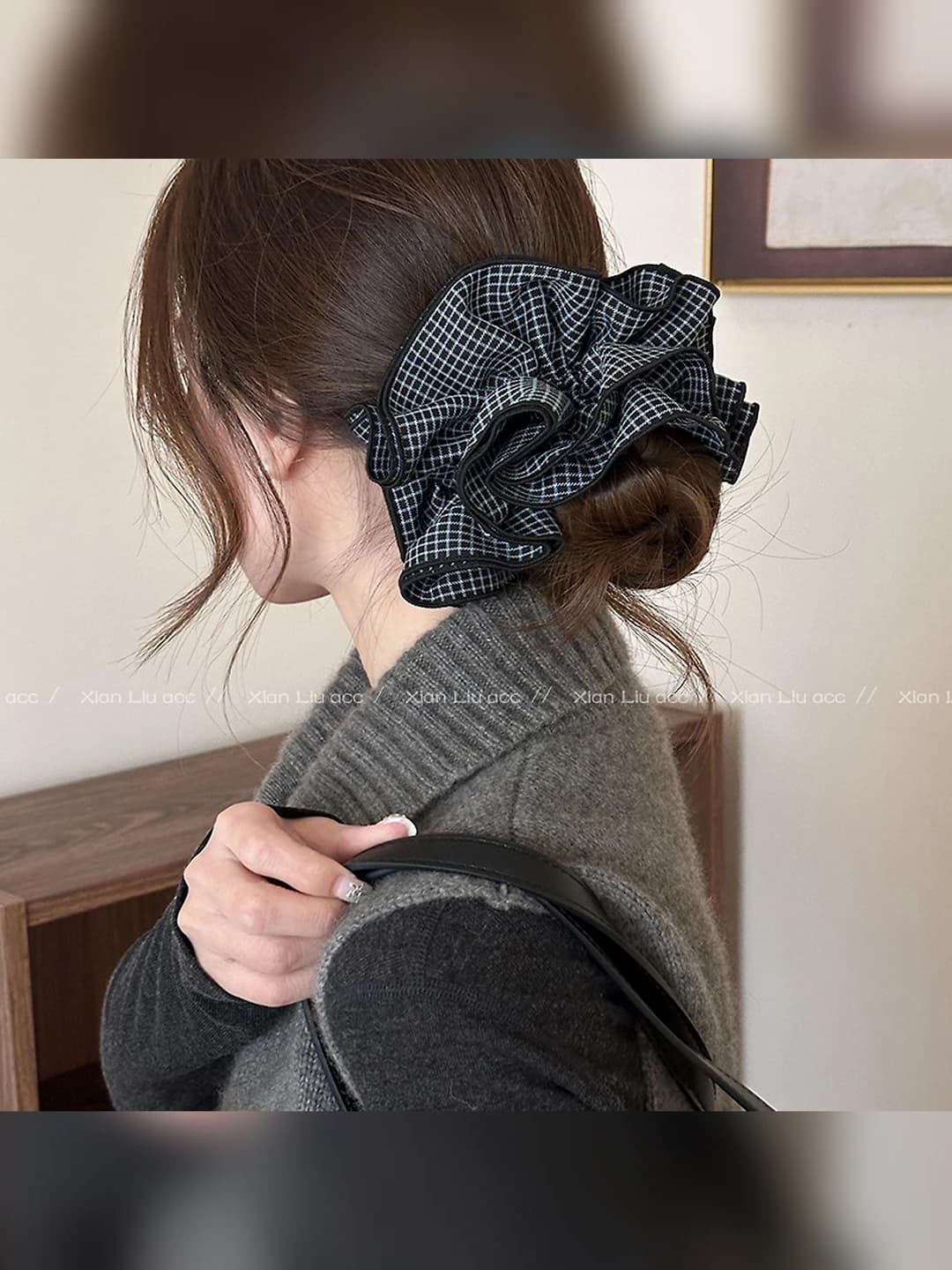 Клетчатый зажим-16cm