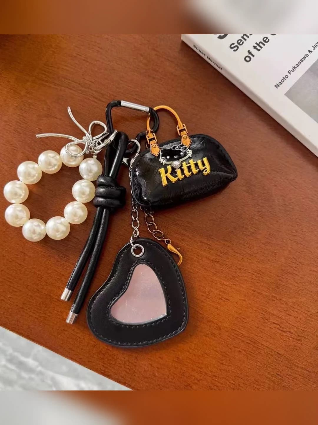Black heart KT charm