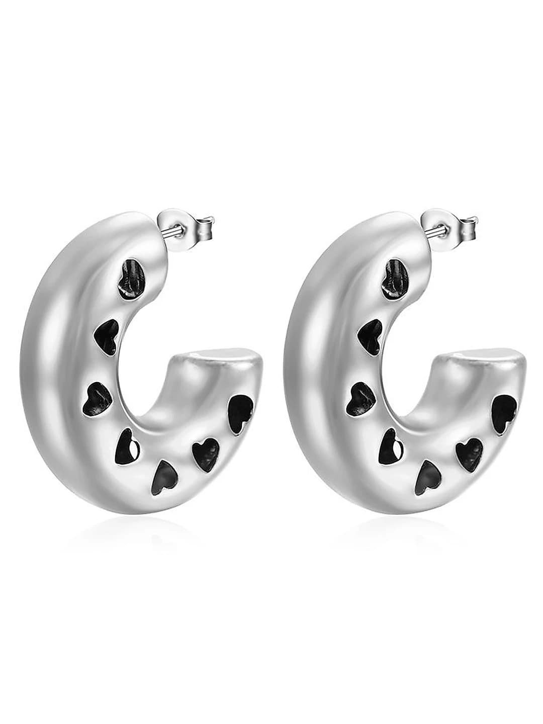 MS-221 Earrings, Steel