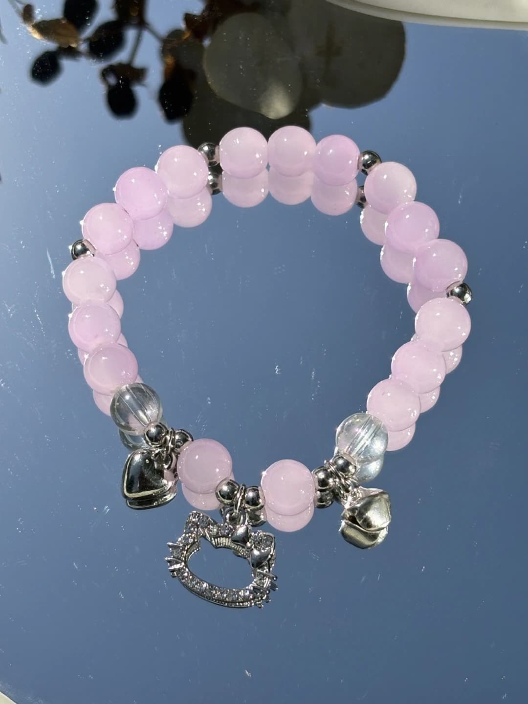 KT cat fake cat's eye bracelet (purple)