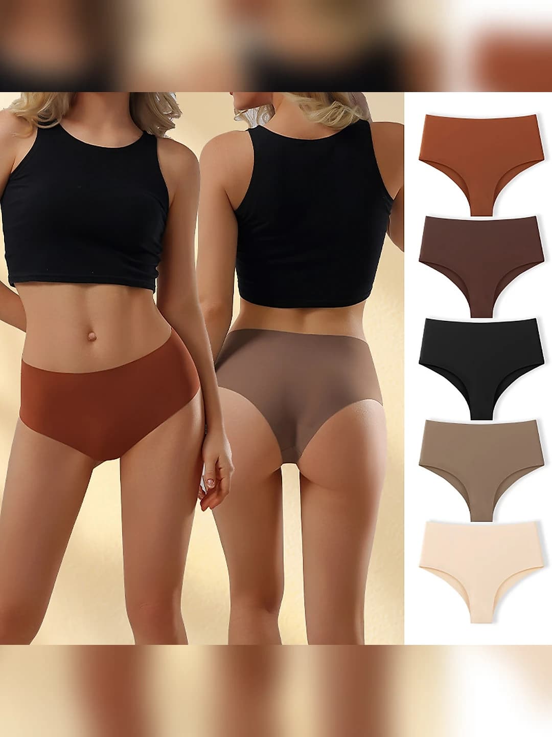 Women's plus size briefs, low waist, all-season