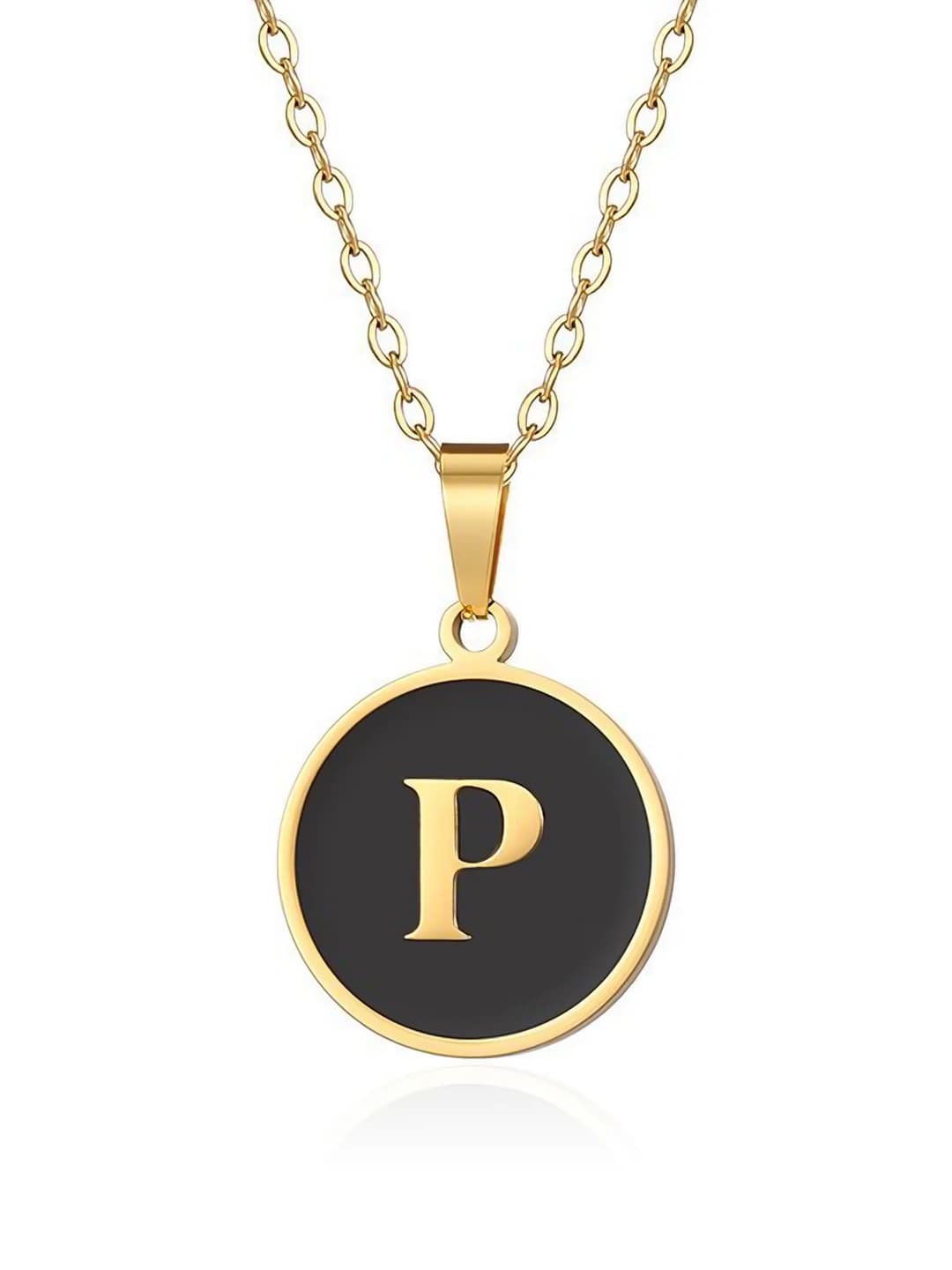 Gold letter - P