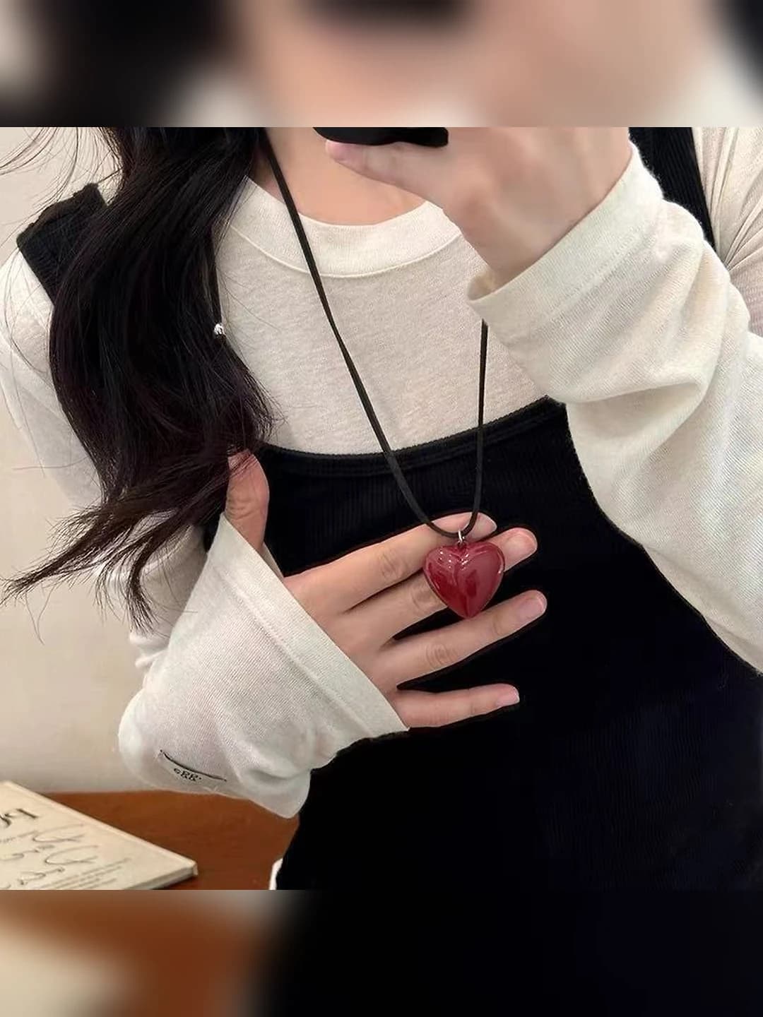 Red heart necklace