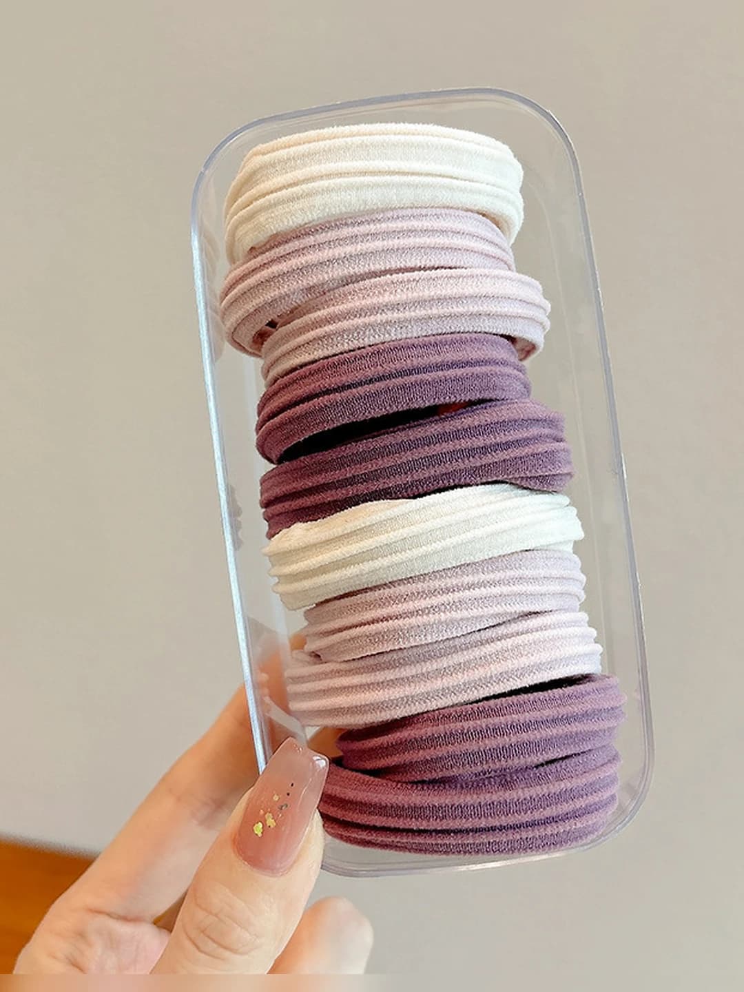 Lavender - striped 10 pcs, oval box