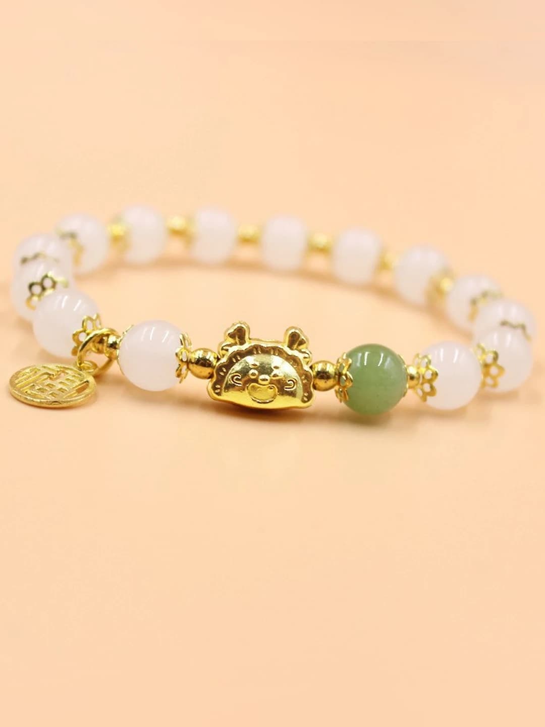 Dragon dumpling bracelet [white]