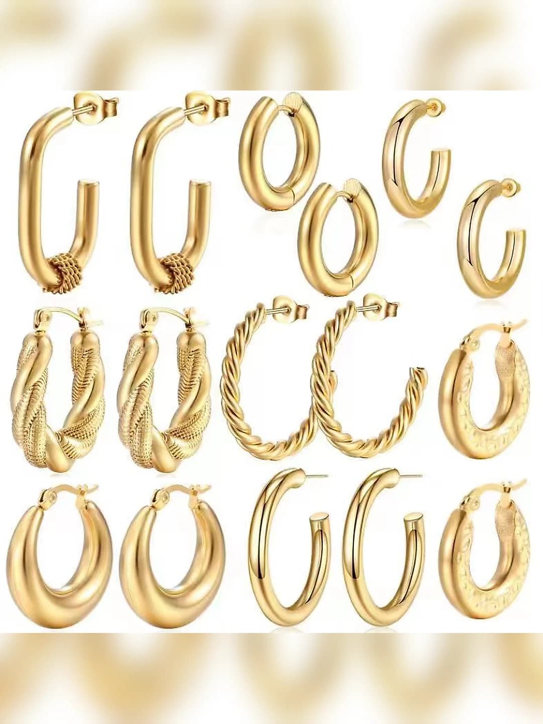 Gold 8-pair set