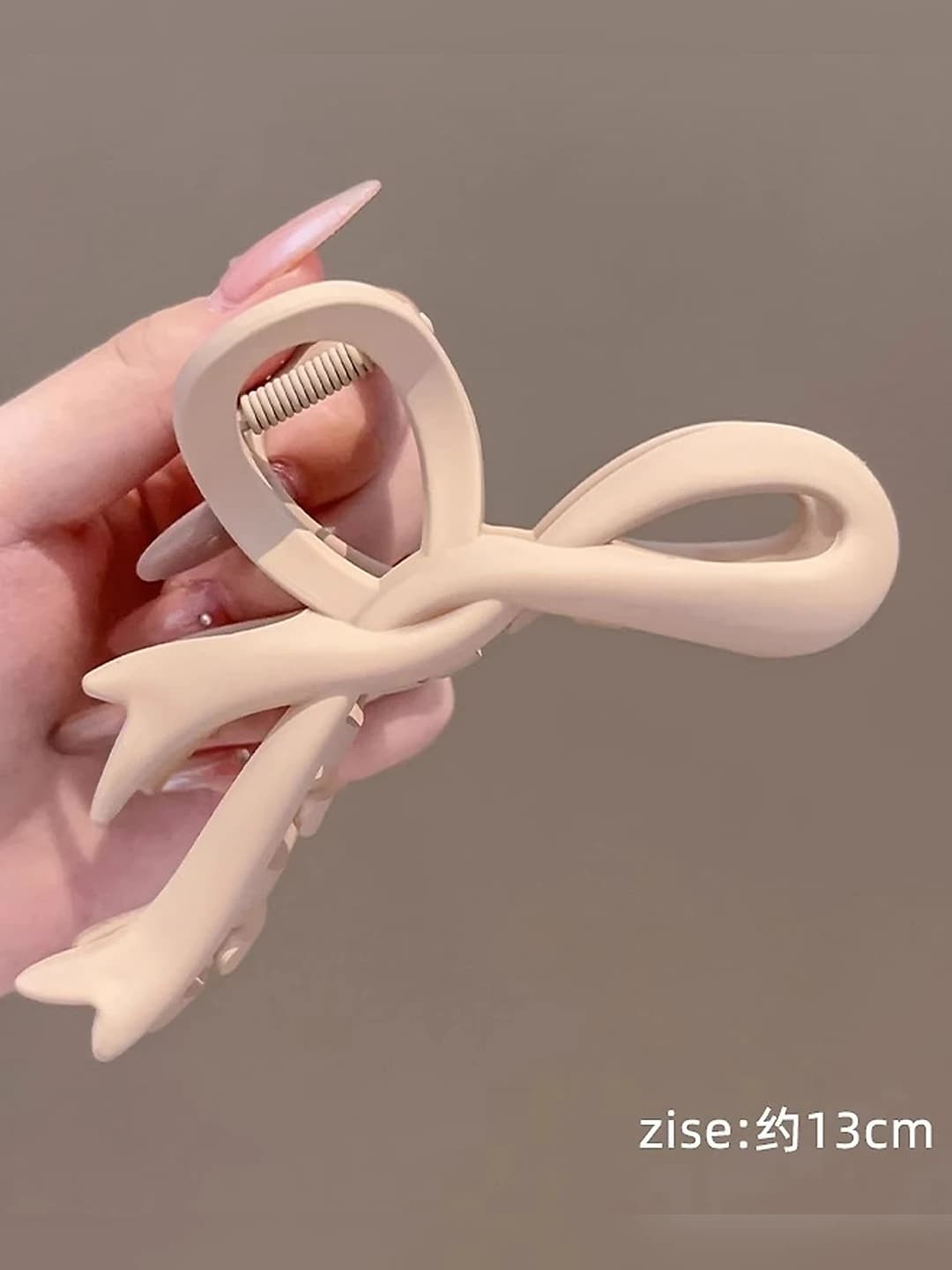 Milk tea, bow, 13 cm