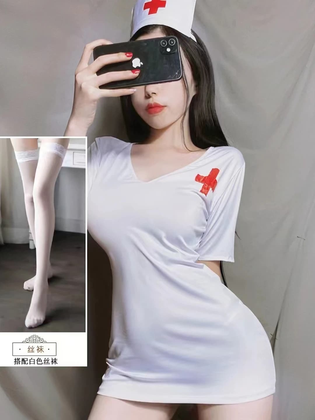 White + White Socks