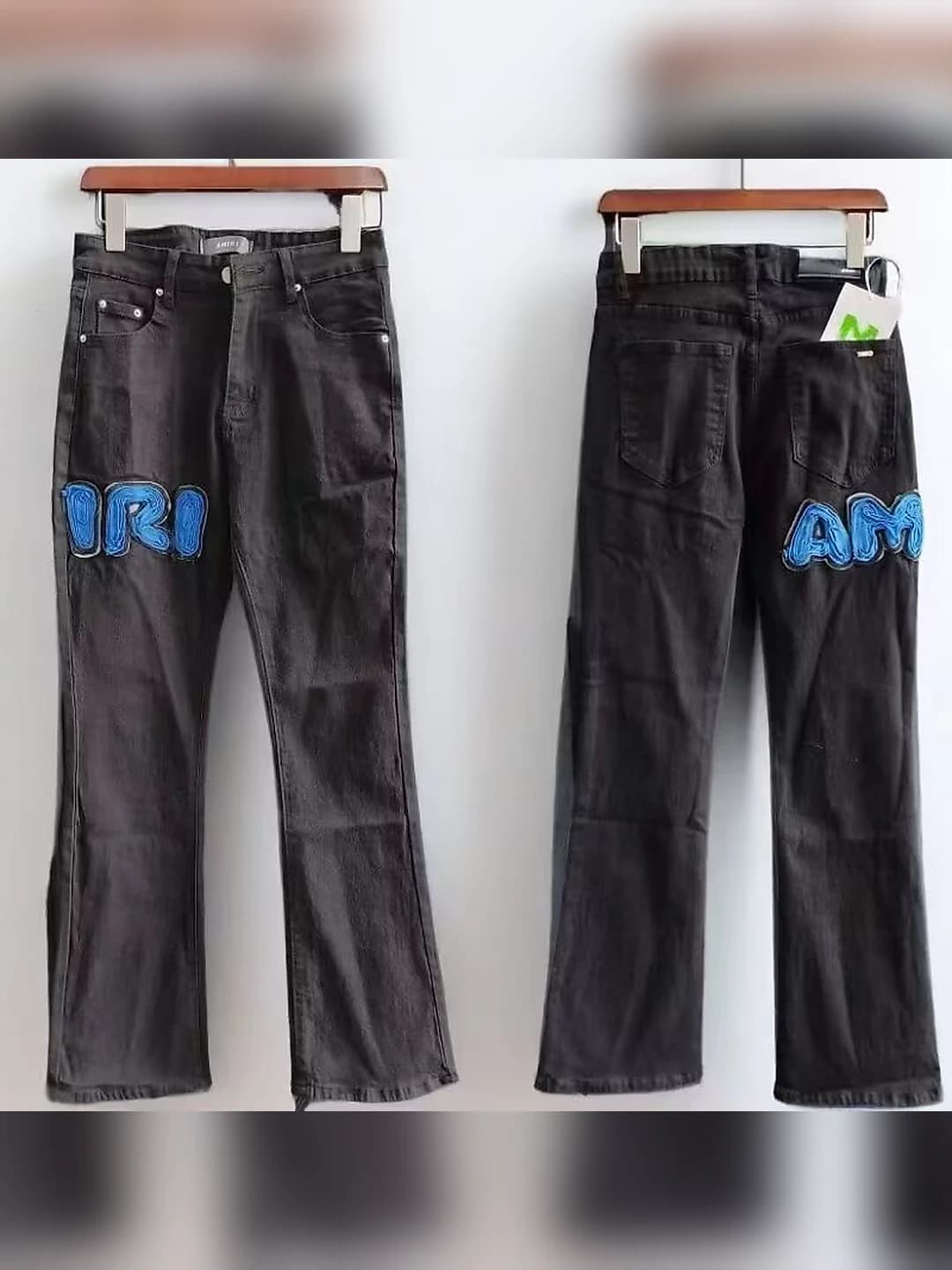 Women's straight jeans: loose fit, straight cut, trousers, waist, non-iron, stretch, street style design