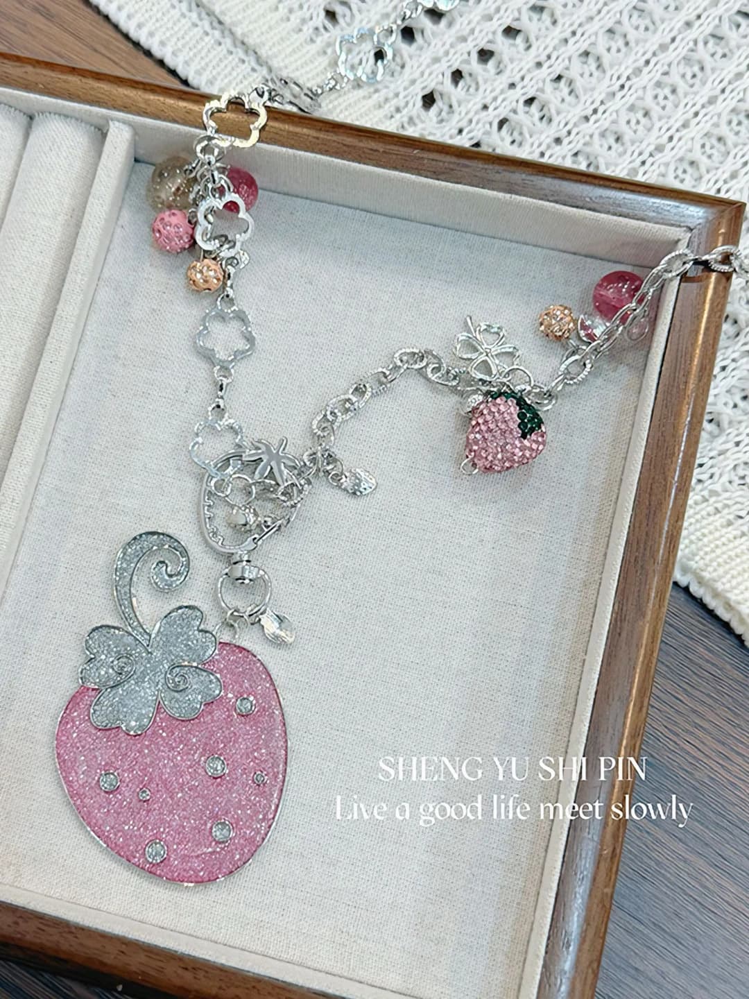 Strawberry necklace