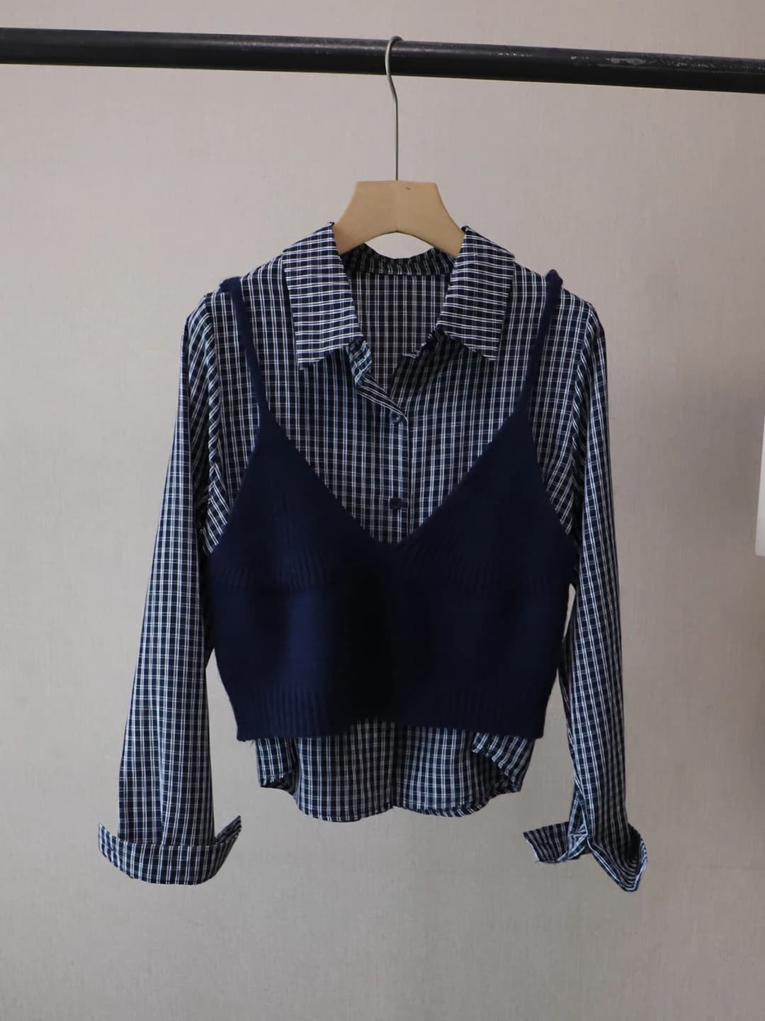 Dark blue + royal blue