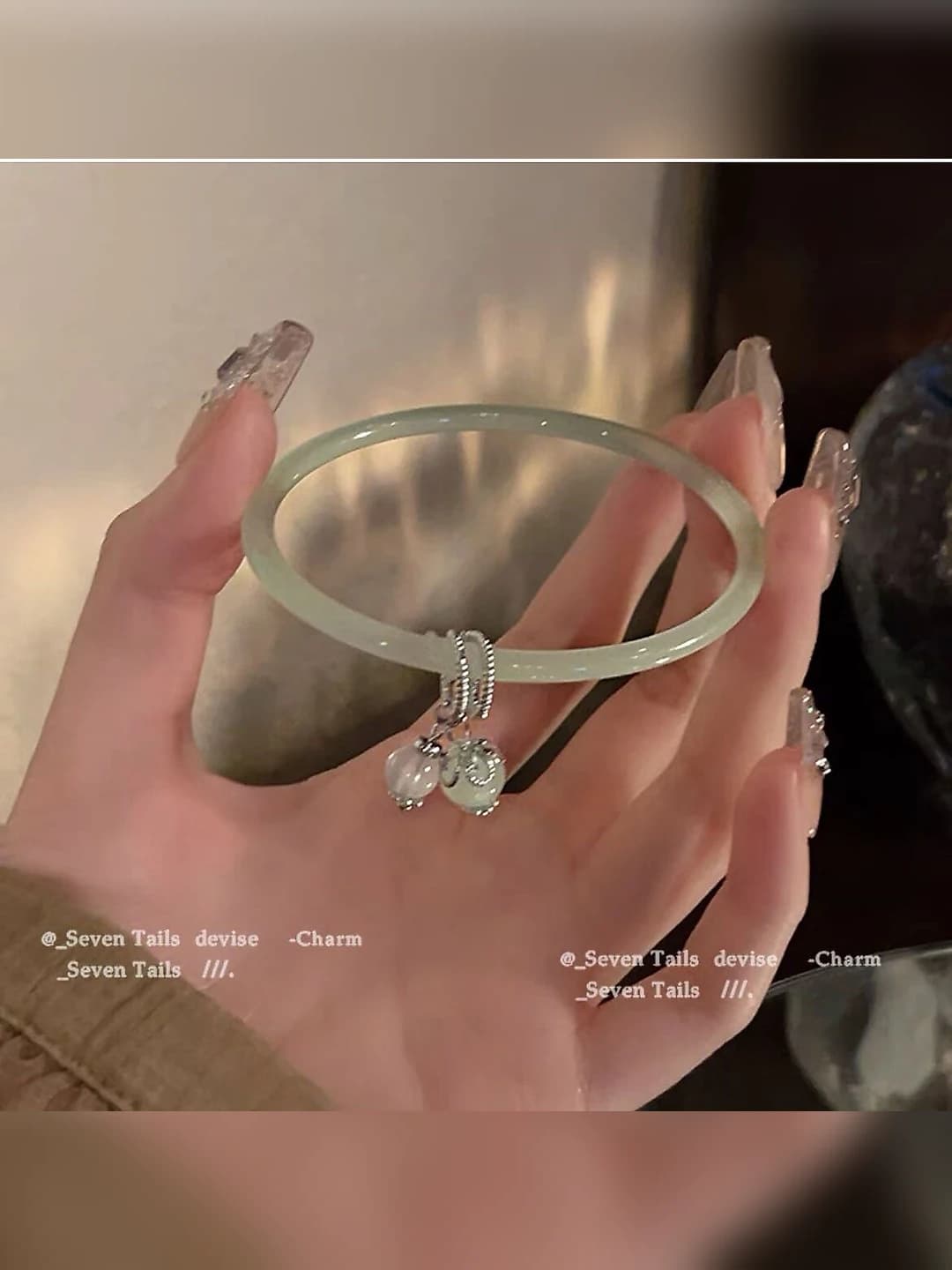 M353, green circle bracelet