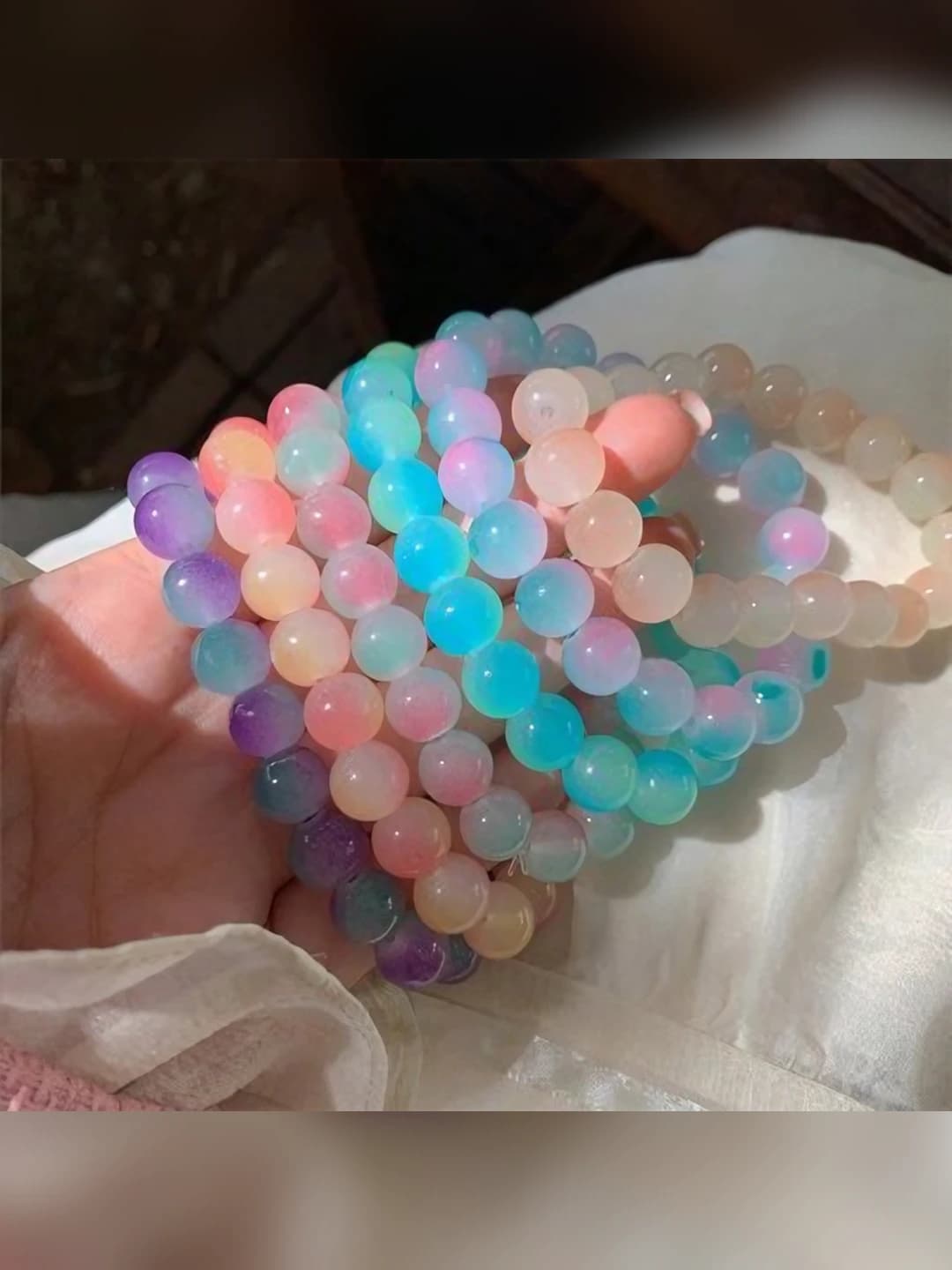 S156-10MM glass beads random color