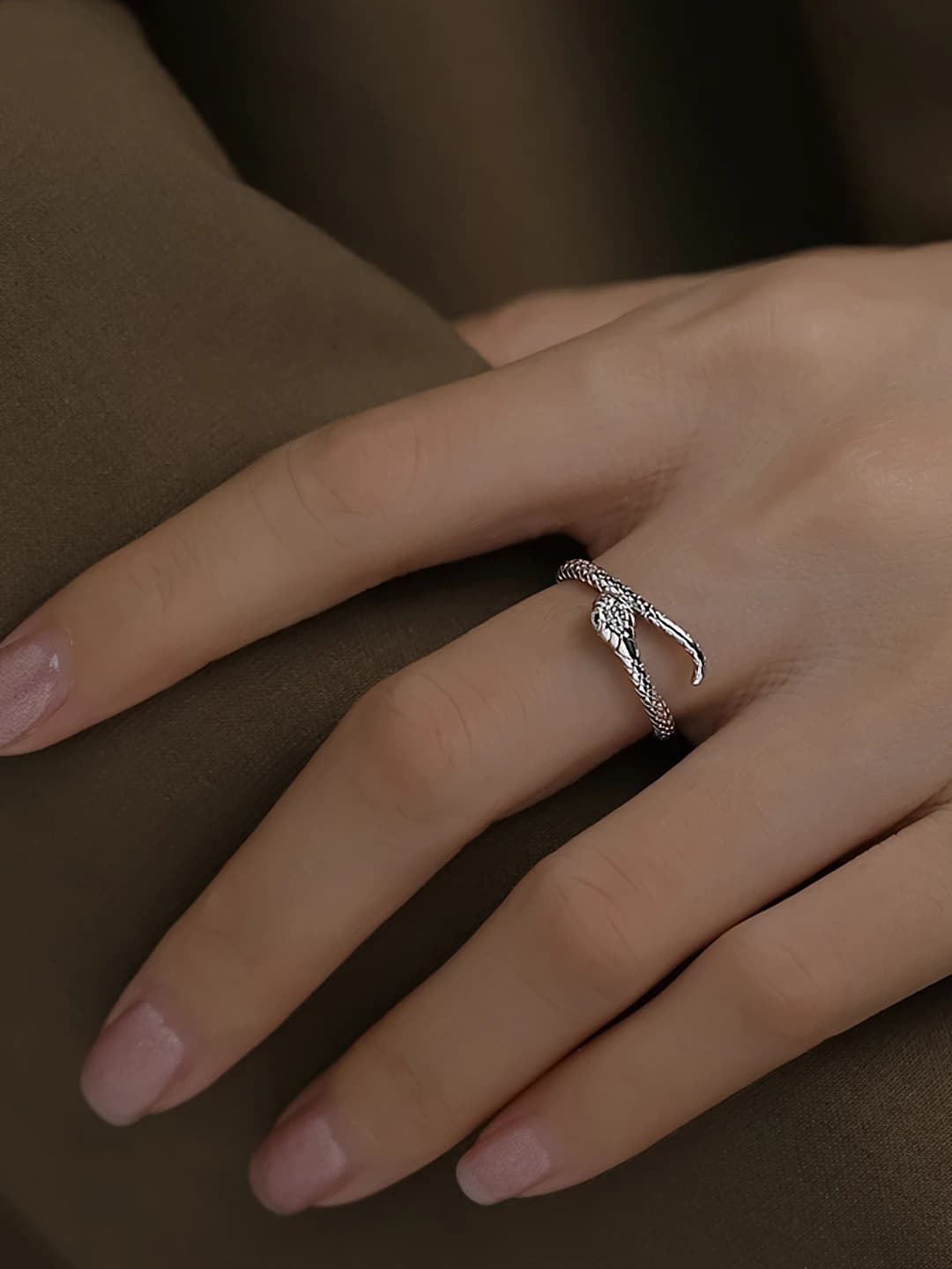 Small snake ring Silver