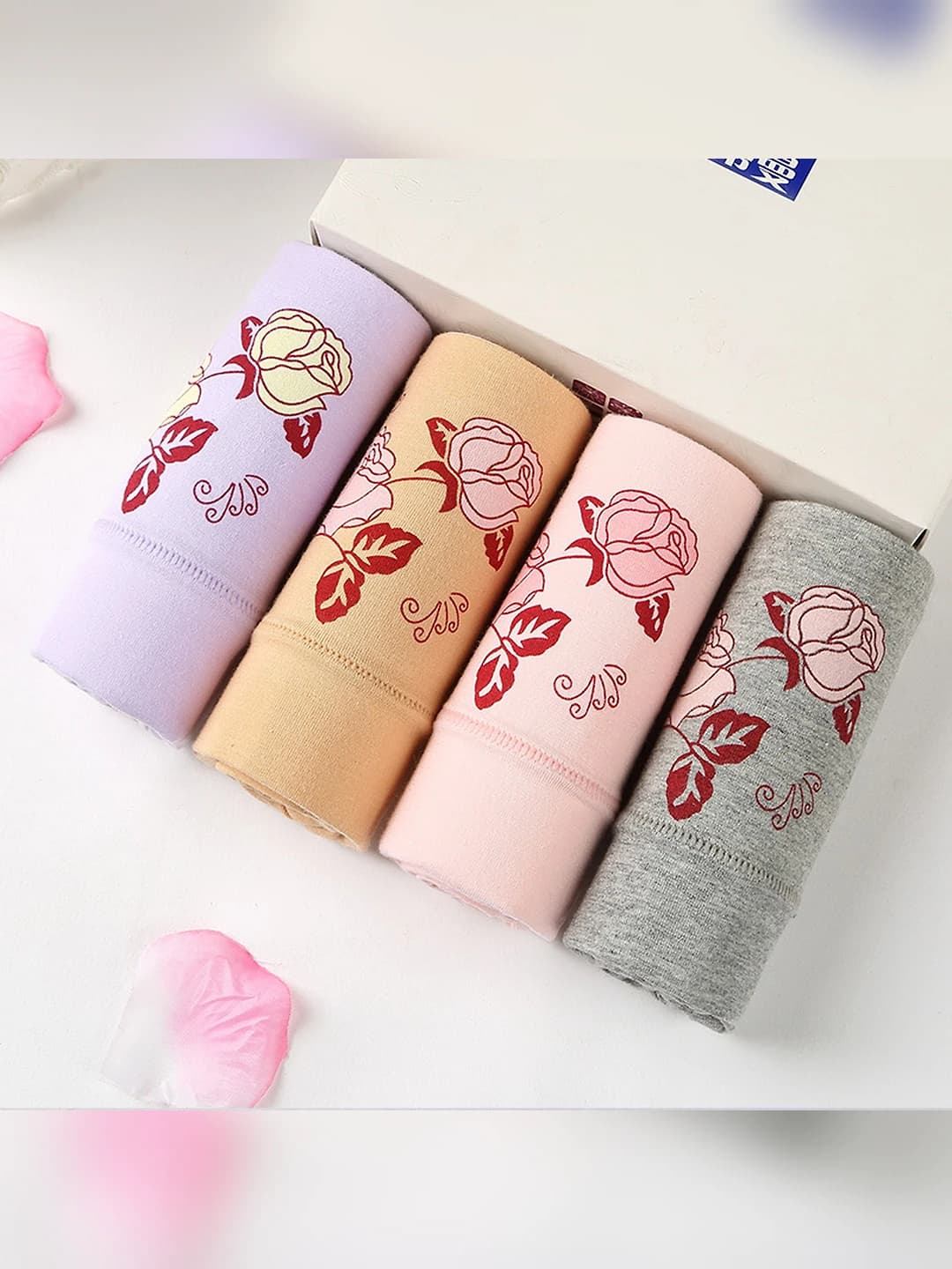 Light purple+Apricot+Shrimp red+Grey