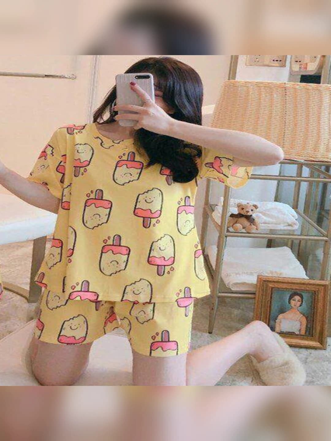 Short sleeve - Yellow ice cream