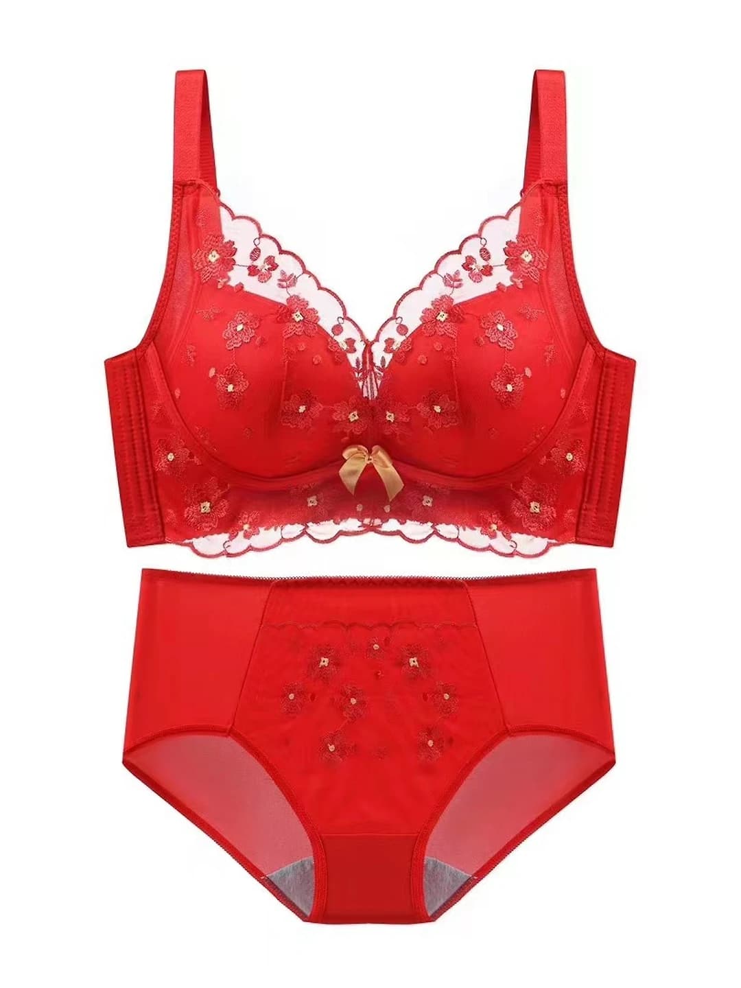 Bright red, set