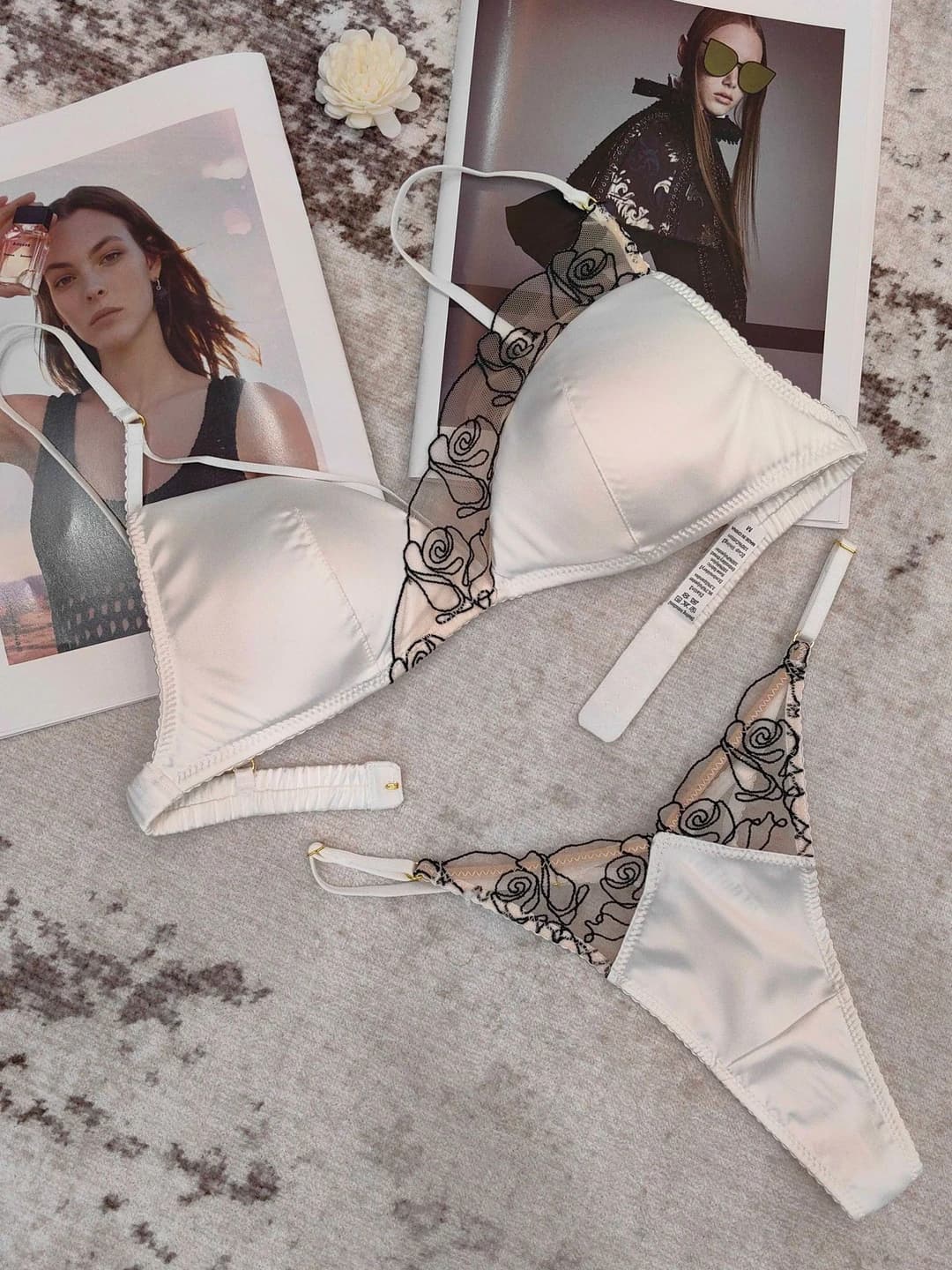White + thong