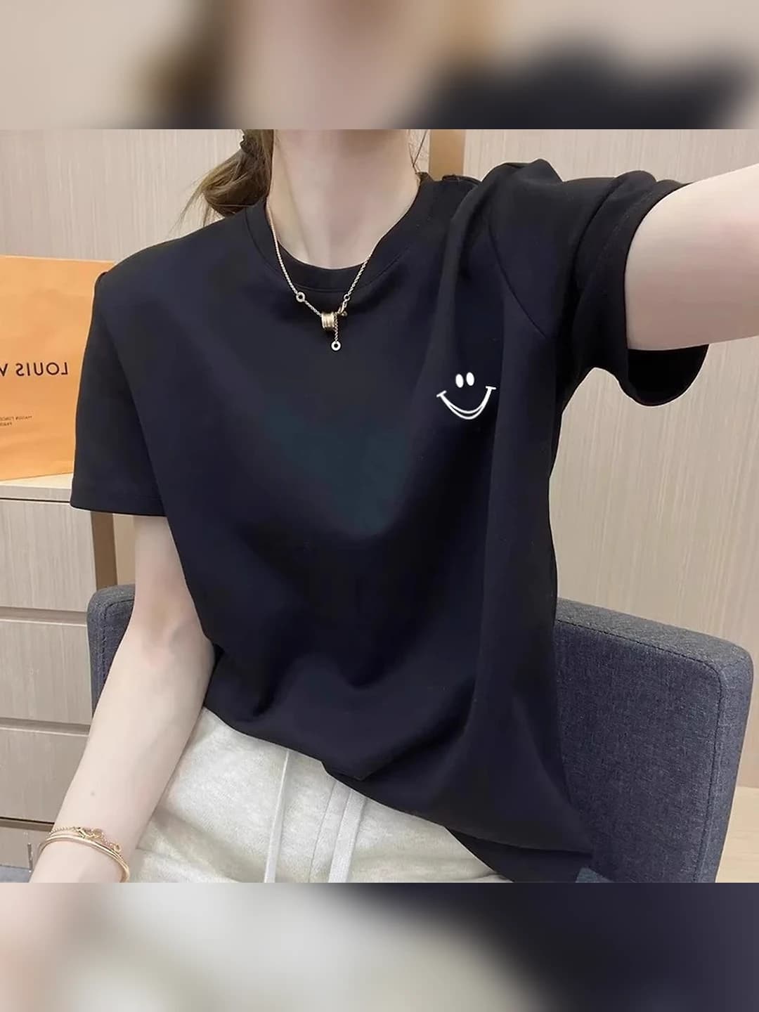Black classic smile