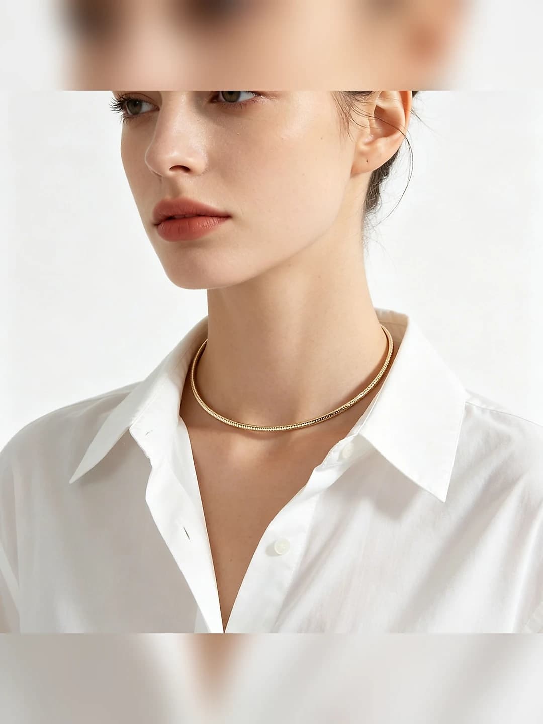 Women's metal necklace: black, geometric shape, multi-layer, ins style, 41-50 cm