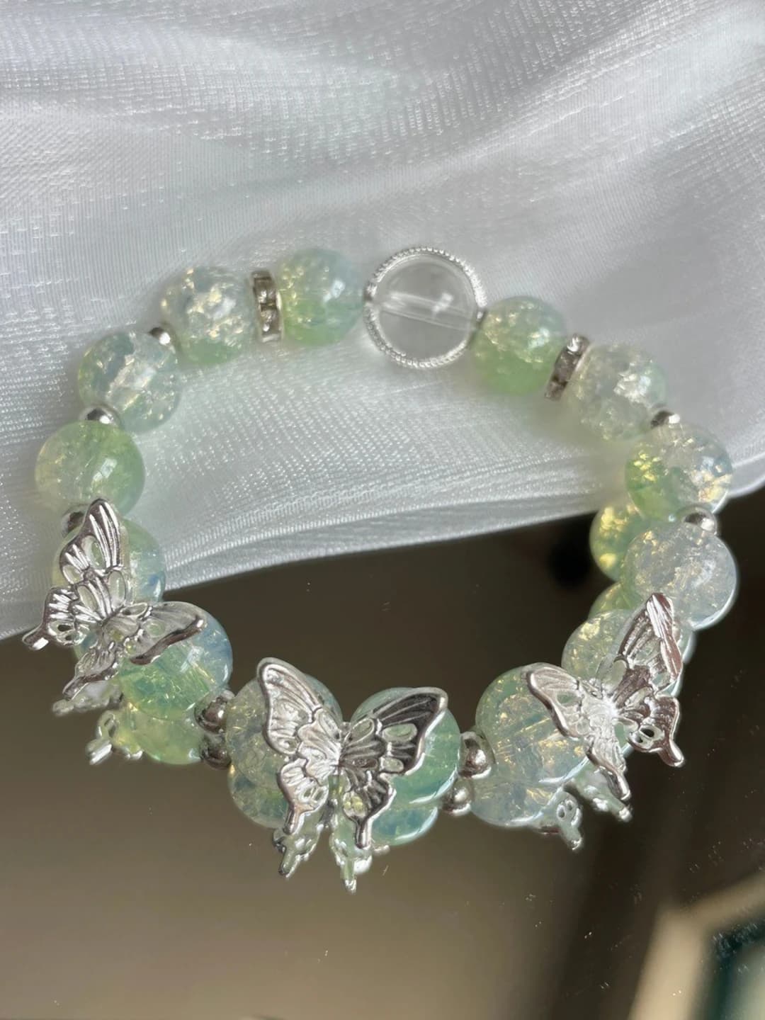 Teal Butterfly Bracelet