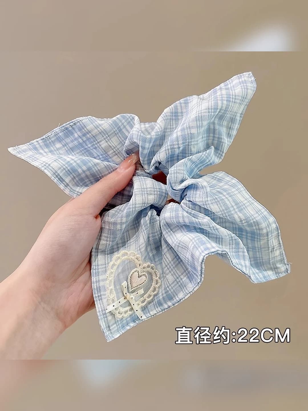 20# Plaid heart and square