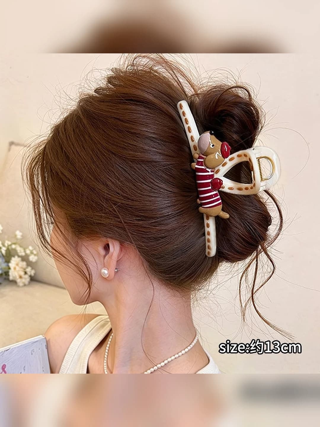 Красный пёс граффити клипса, 2 стороны, 13 см