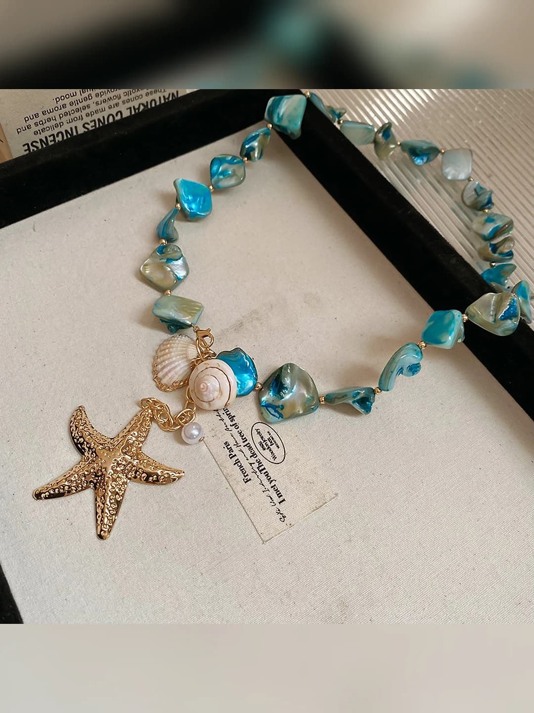 15# necklace-blue starfish