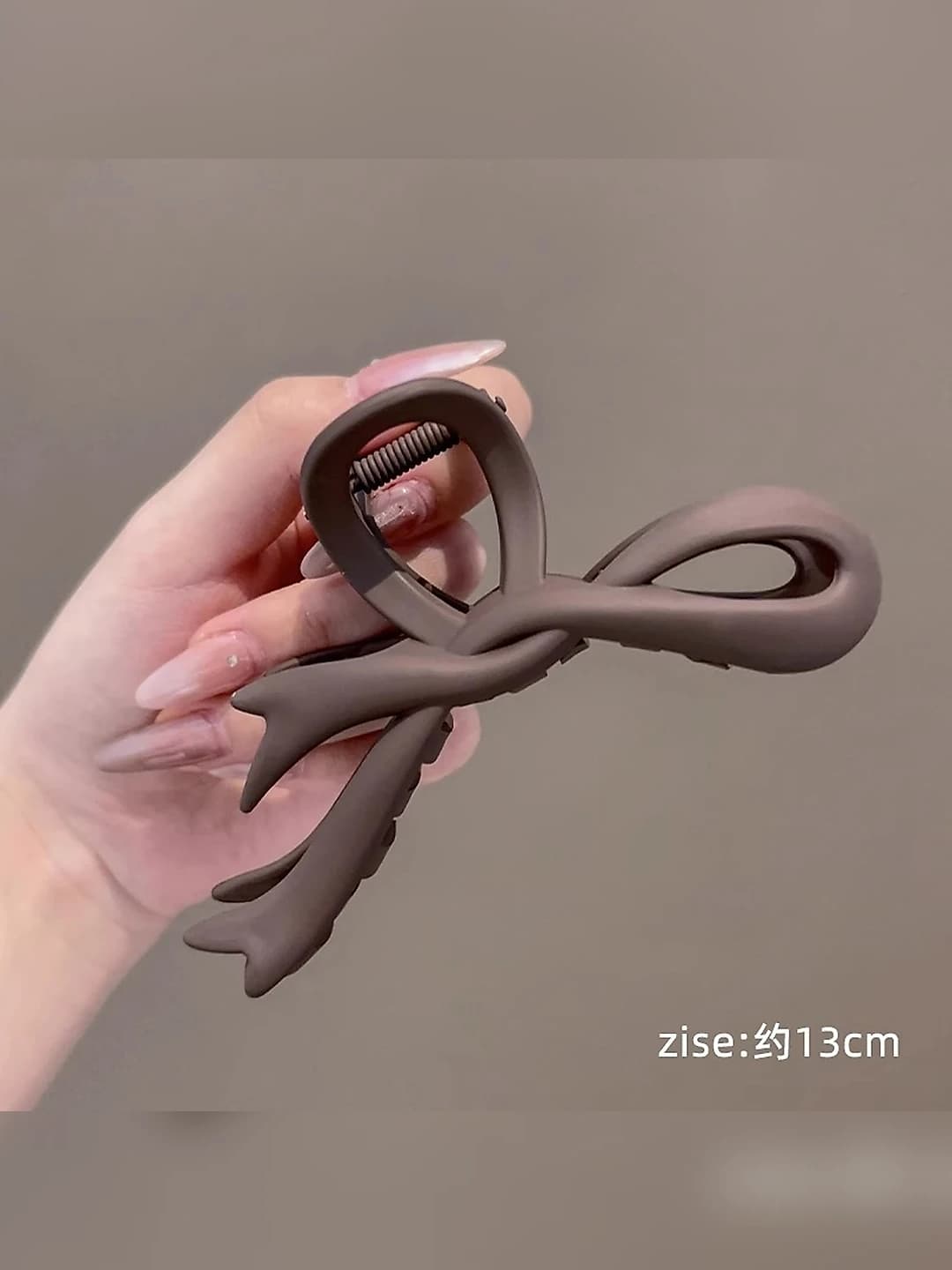 Dark coffee, bow. 13 cm