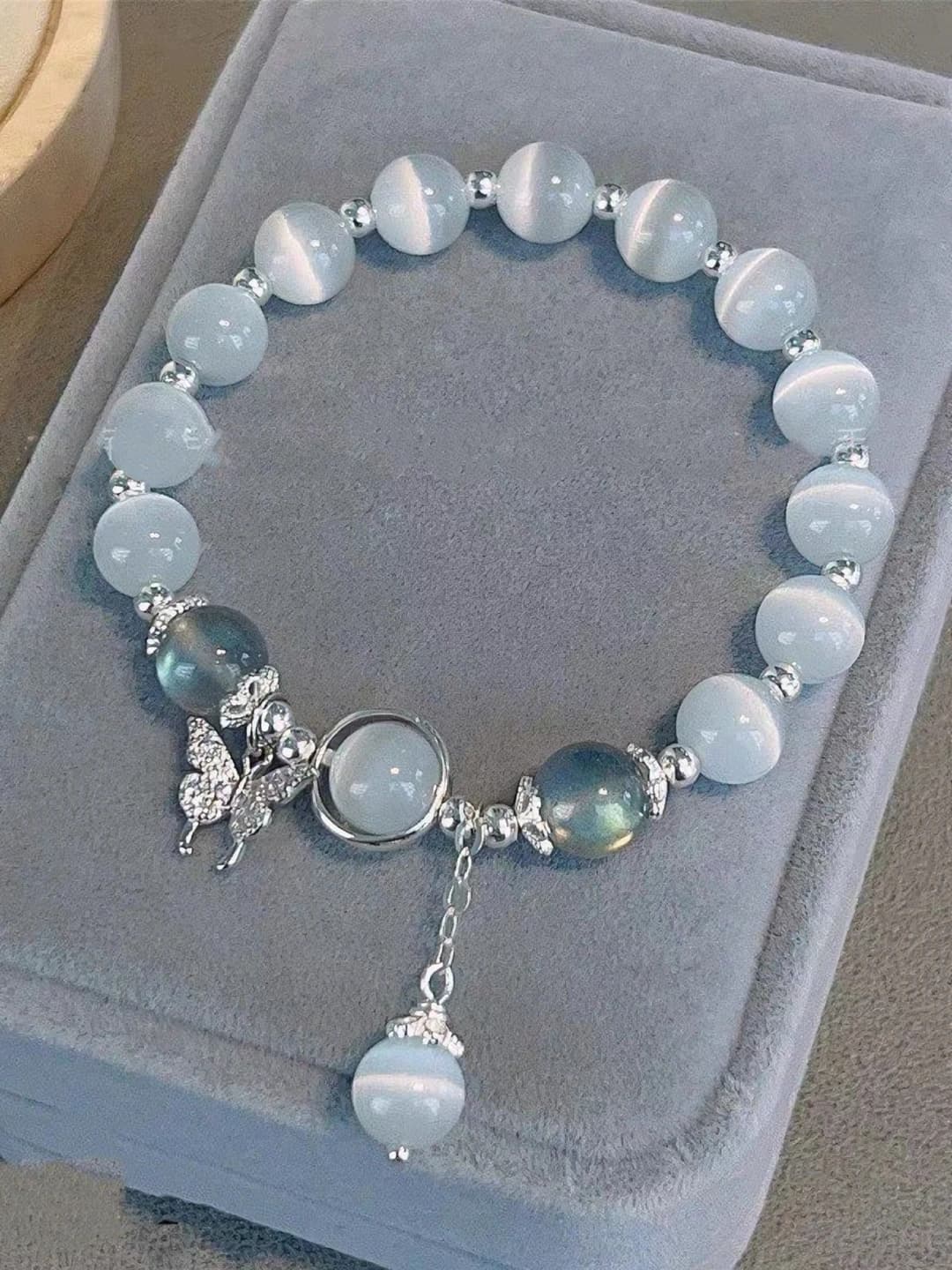Бабочка, имитация кошачьего глаза, браслет #SZ157