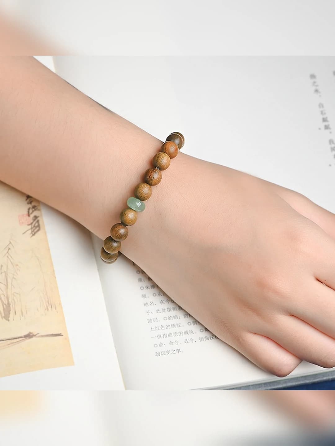 Xalqop, yashil sandal 8mm