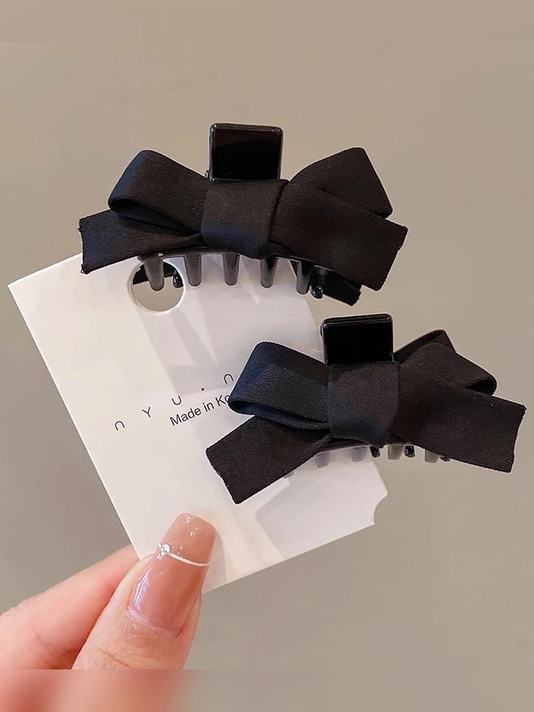 4# Satin small clip, 1 pair