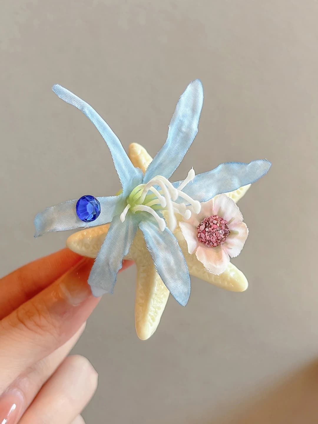 1# Sea star blue 6 cm