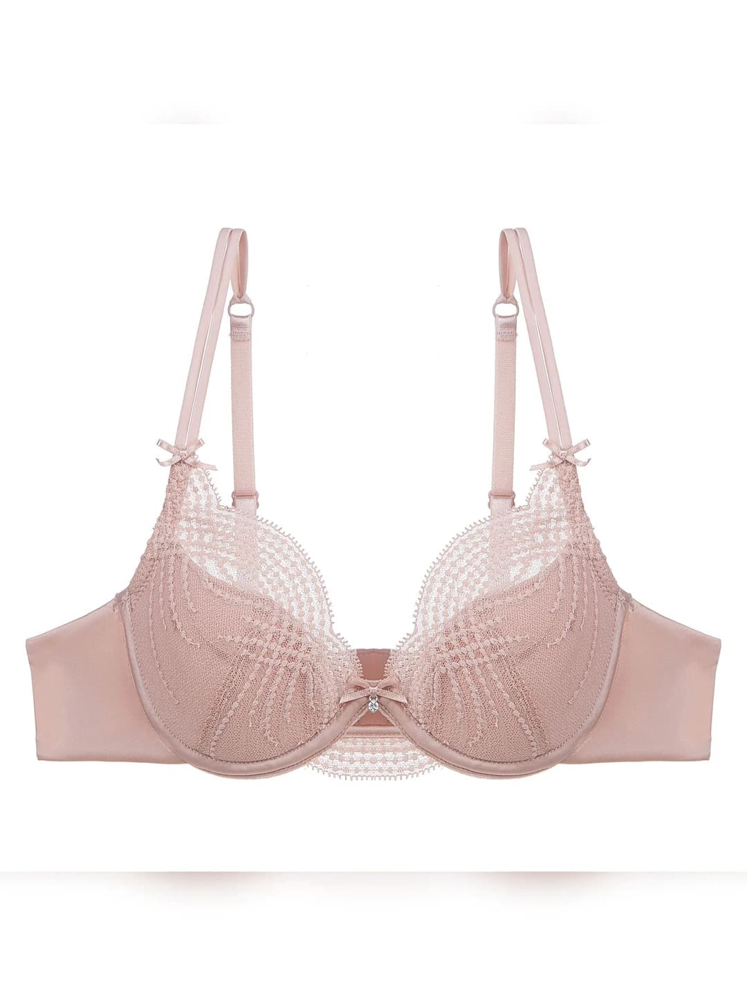 Women's lace bra, thin, breathable, plus size, 3/4 cup, summer, winter, spring, autumn