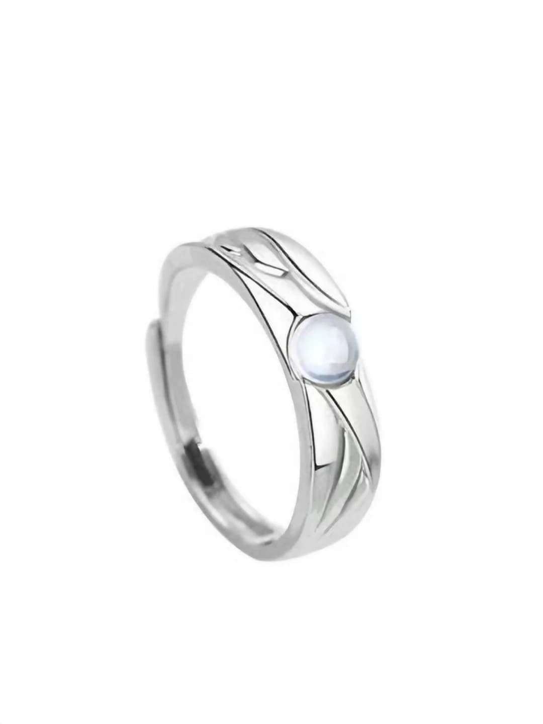 White angel and devil ring