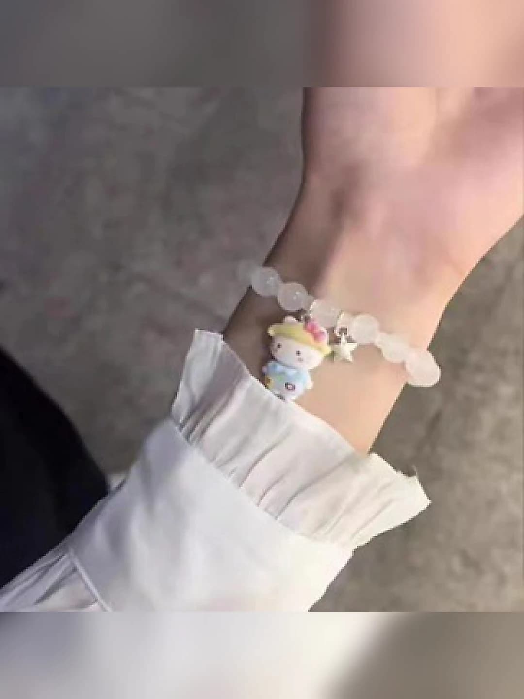 KT cat glass bracelet
