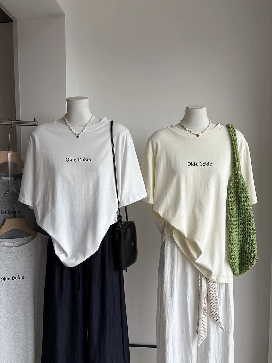 Women's summer t-shirt in Korean style casual loose fit short sleeve printed