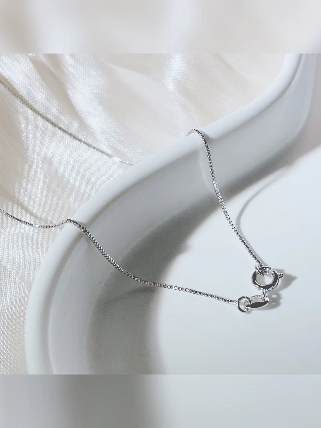 Platina quti zanjir, 45 cm