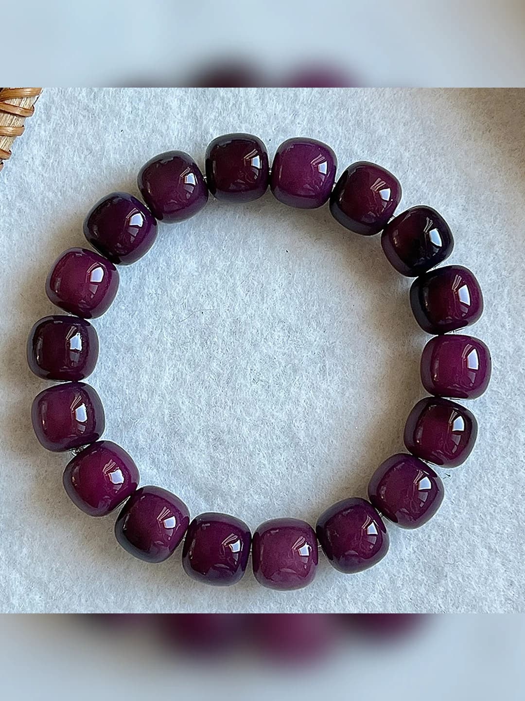 G'alati binafsha uzum [Barrel beads]