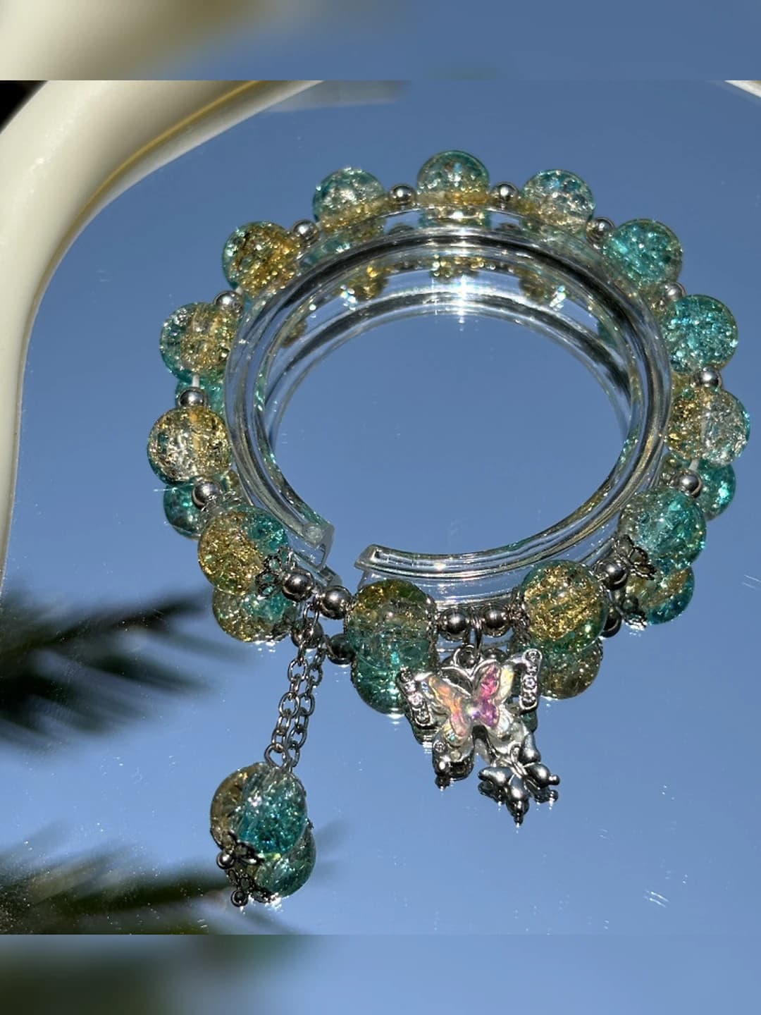 Blue & yellow bracelet