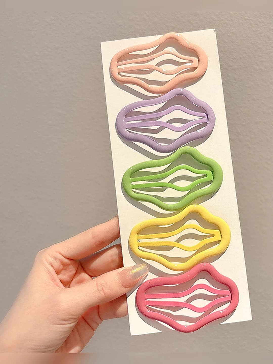 Multicolour glossy cloud 5 pcs