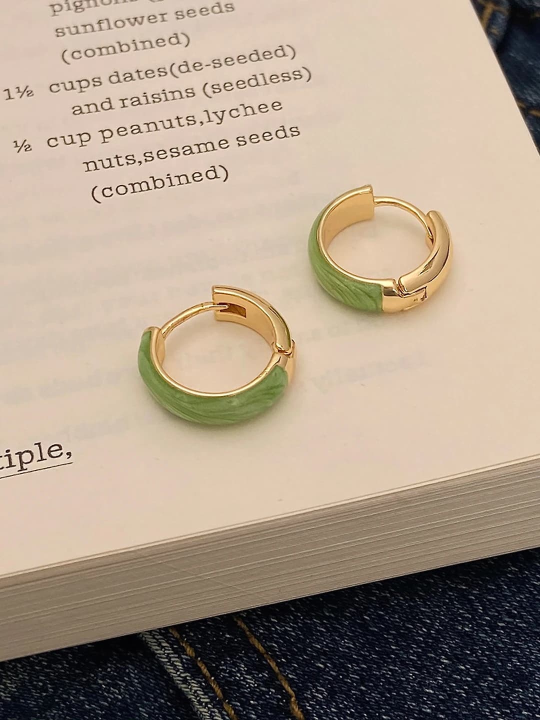 Green earrings