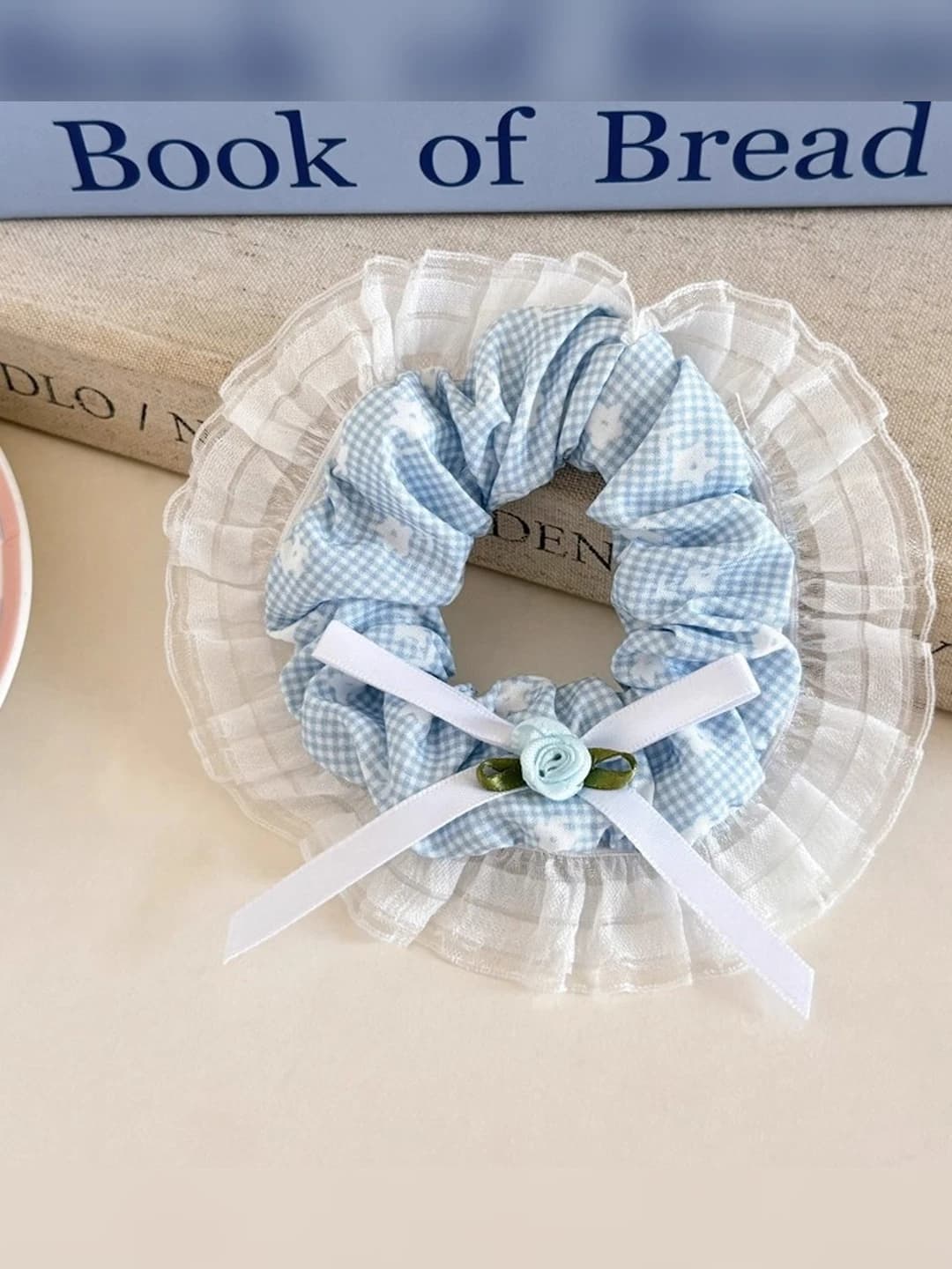 22# Light blue floral-12cm