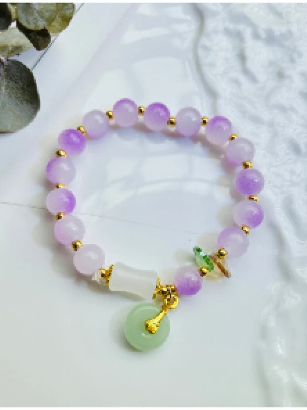 Purple-green bracelet