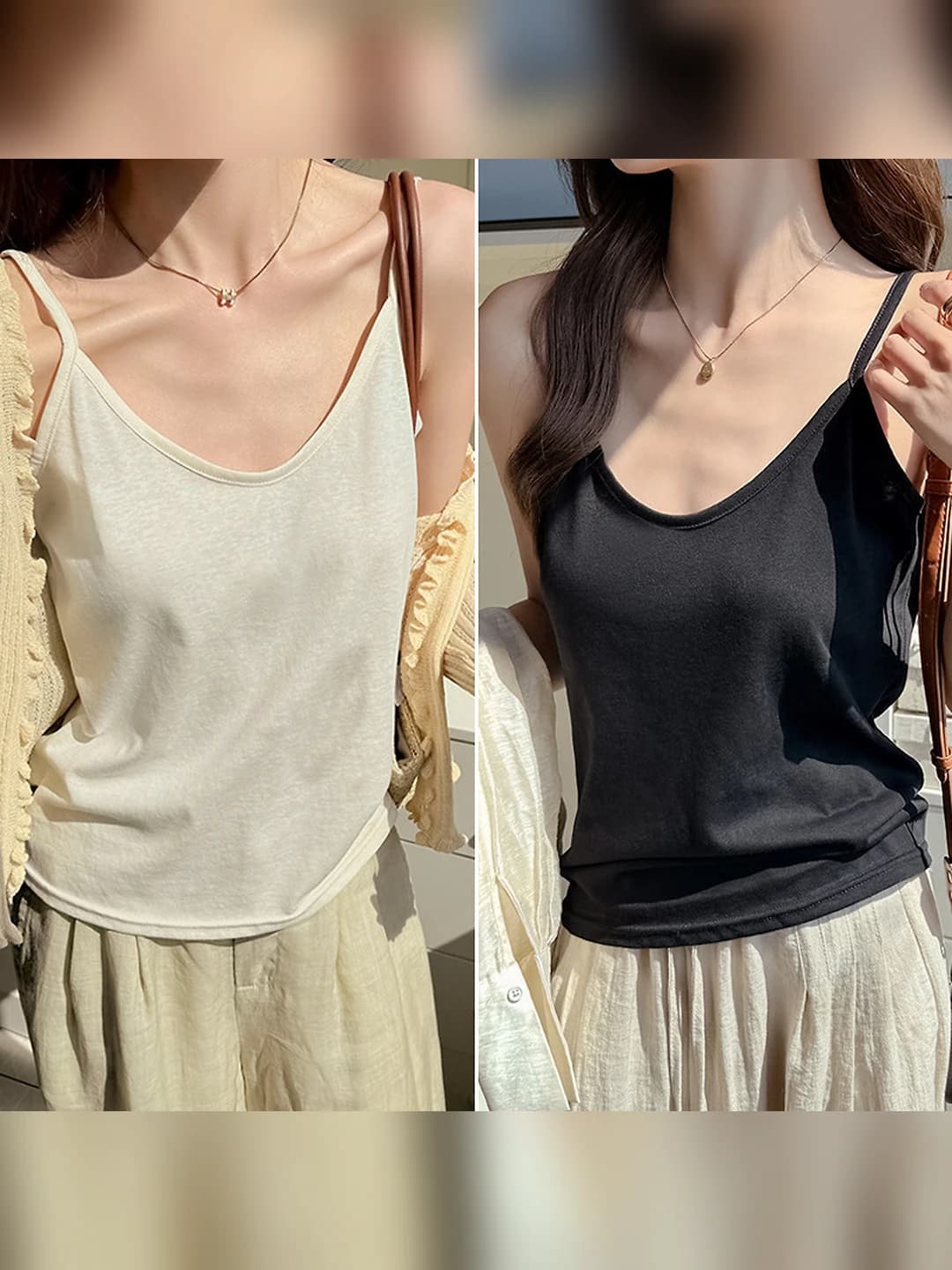 Black + Light apricot (2 pcs)